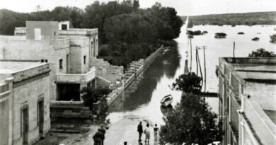 Nubifragio nel Salento nel 1957.