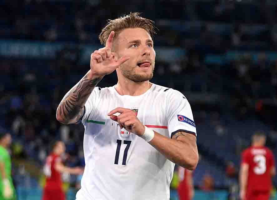 Ciro Immobile, suo il gol del raddoppio.