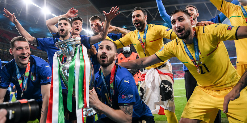 Italia sei bellissima, campioni d'Europa.
