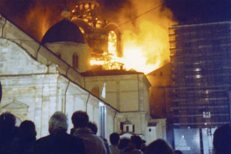 Gli incendi della Sacra Sindone.