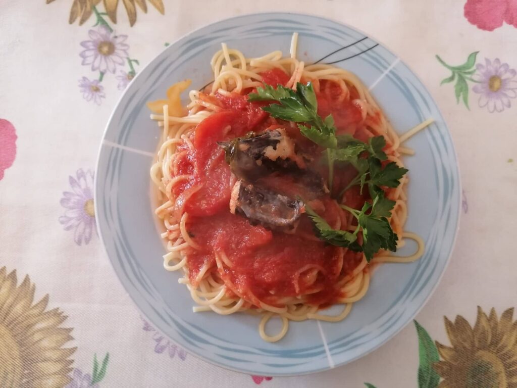 Spaghetti cu lu cruencu