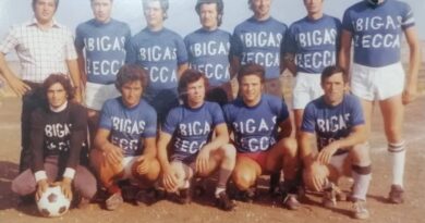 Achille Spagnolo nel Porto Cesareo anni '60