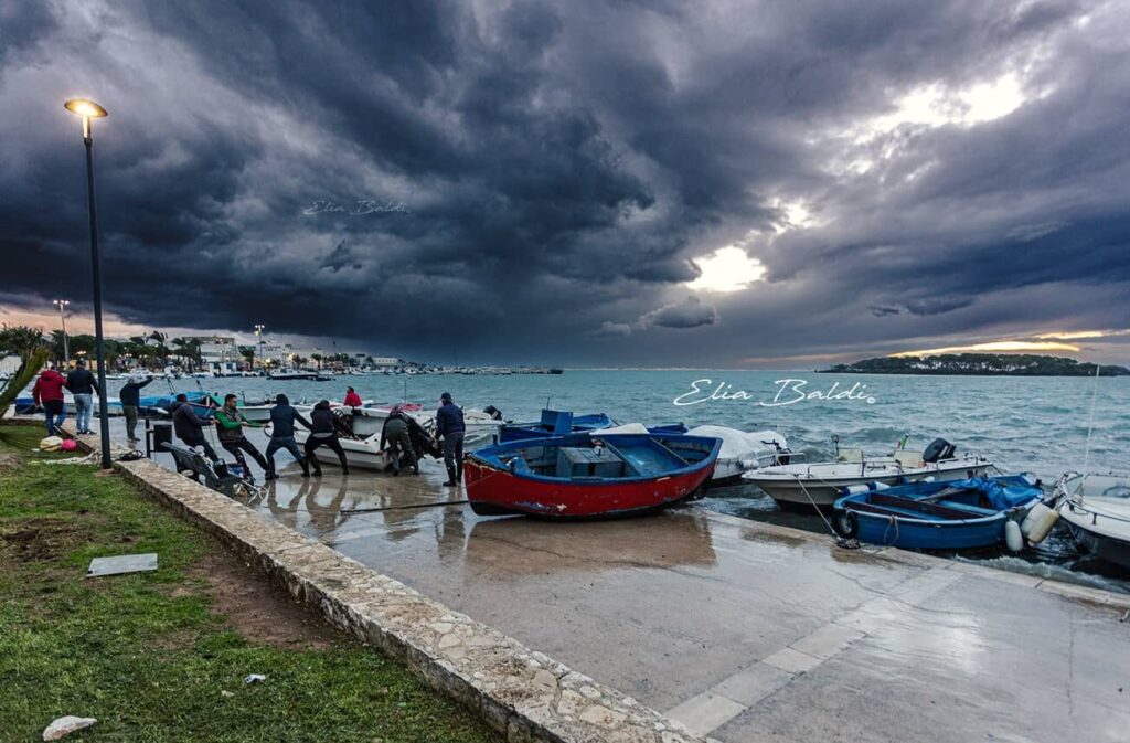 Raffiche di vento a Porto Cesareo