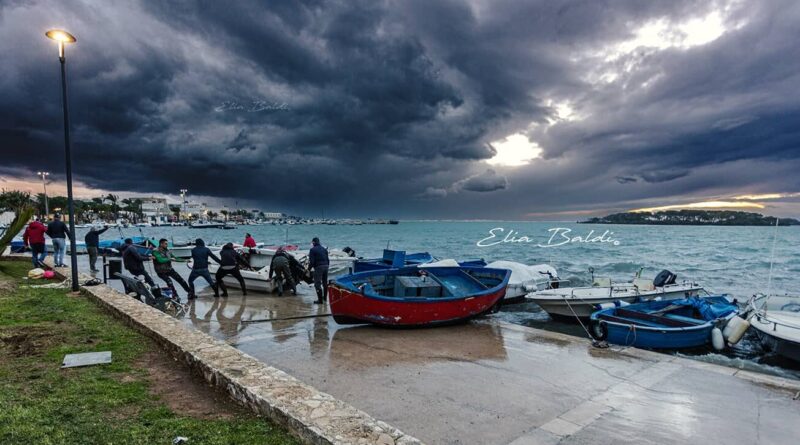 Raffiche di vento a Porto Cesareo