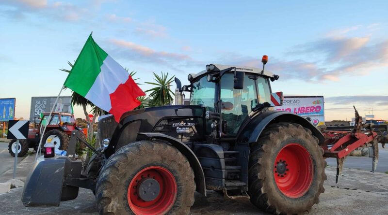 Protesta degli agricoltori salentini