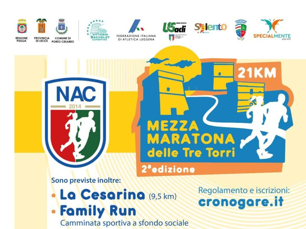Mezza Maratona delle Tre Torri a Porto Cesareo