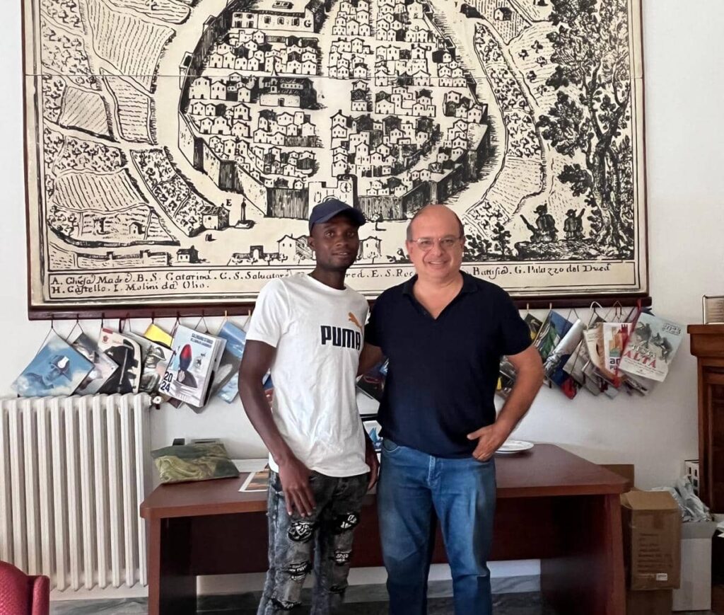 Festa te lu Mieru, il bel gesto di Fily Traorè