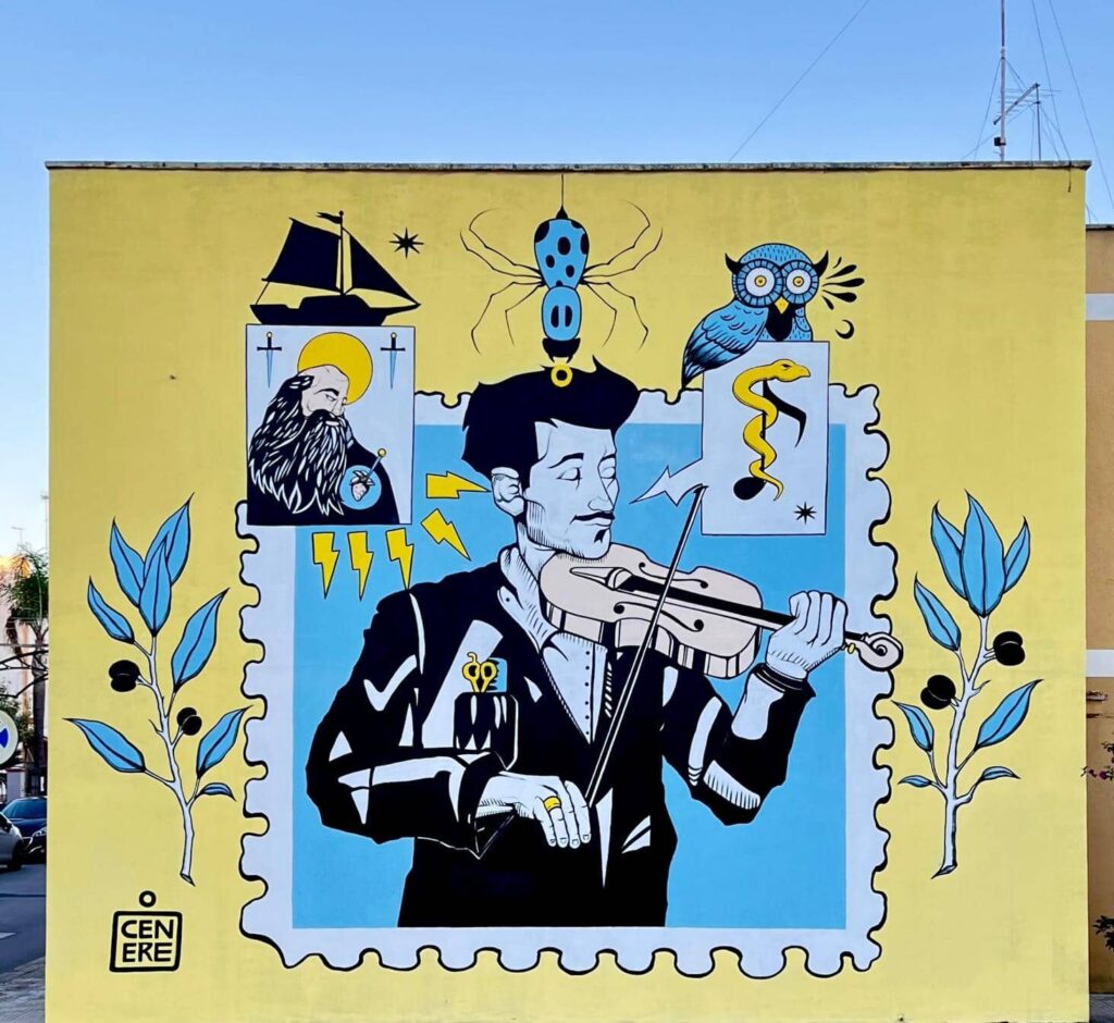 Luigi Stifani, murale a Nardò in suo onore