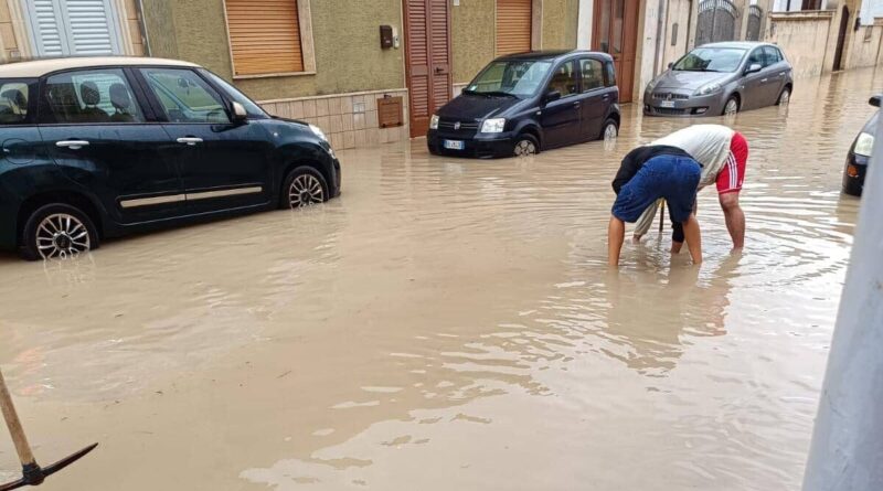 Bufera d'acqua nel Salento (Erchie)