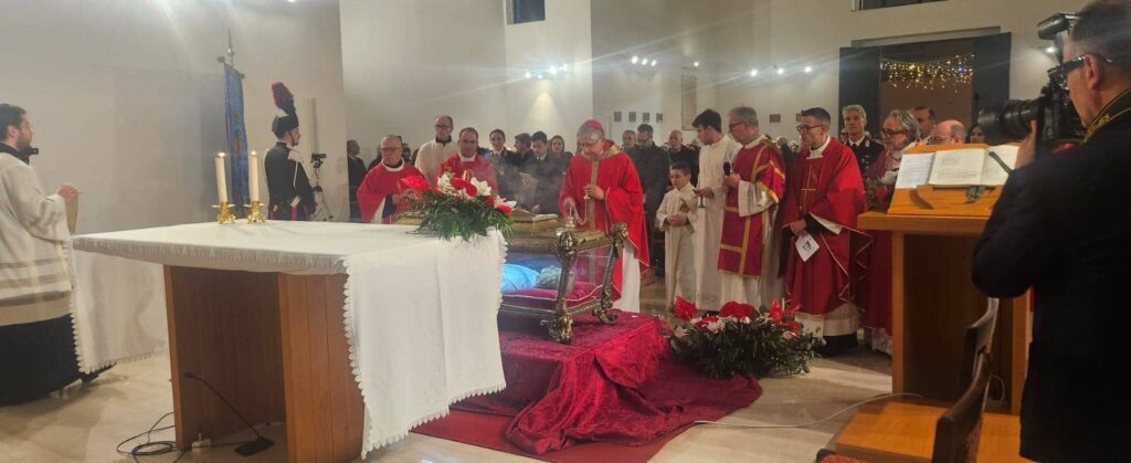 Il corpo di Santa Maria Goretti a Tuglie