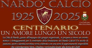 Nardò calcio, 100 anni di storia