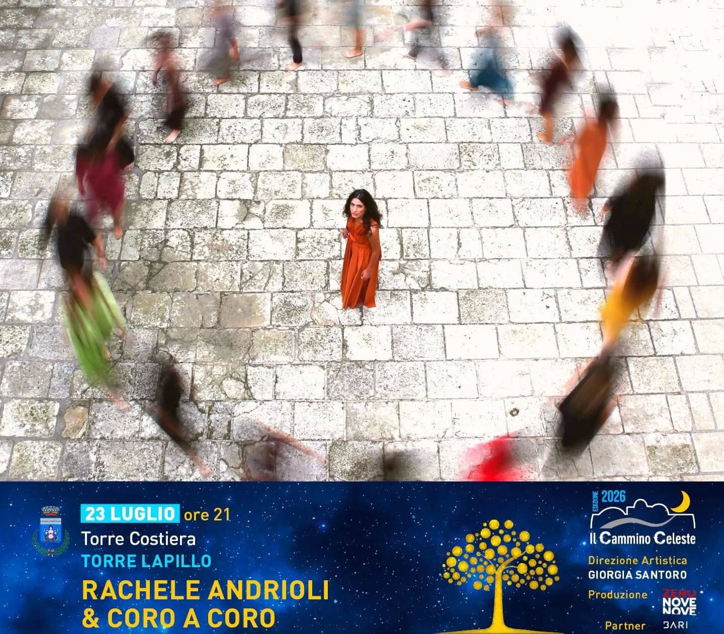 Il Cammino Celeste 2026: il noto festival musicale itinerante farà tappa a Torre Lapillo il 23 luglio