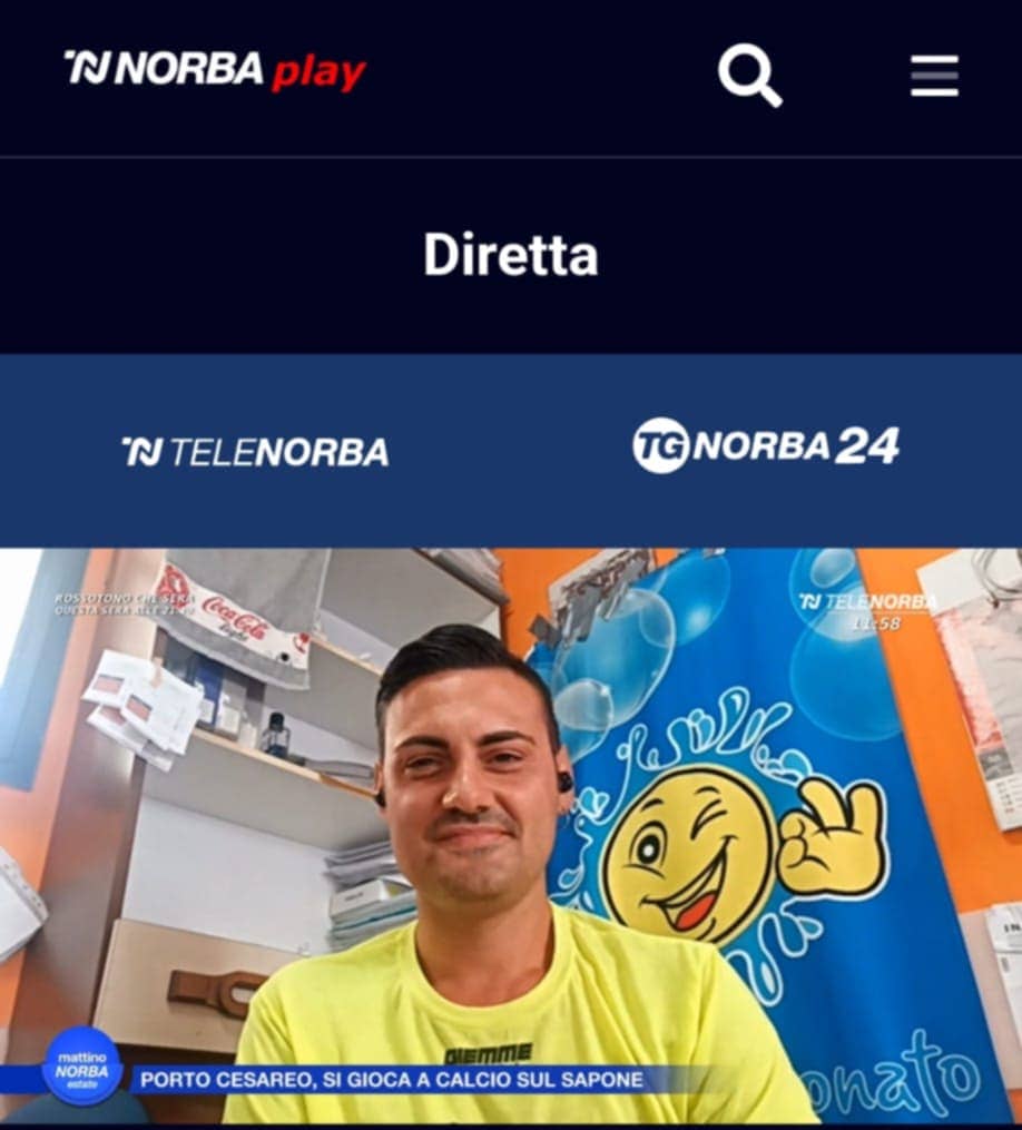Tele Norba racconta il Calcio Saponato a Porto Cesareo