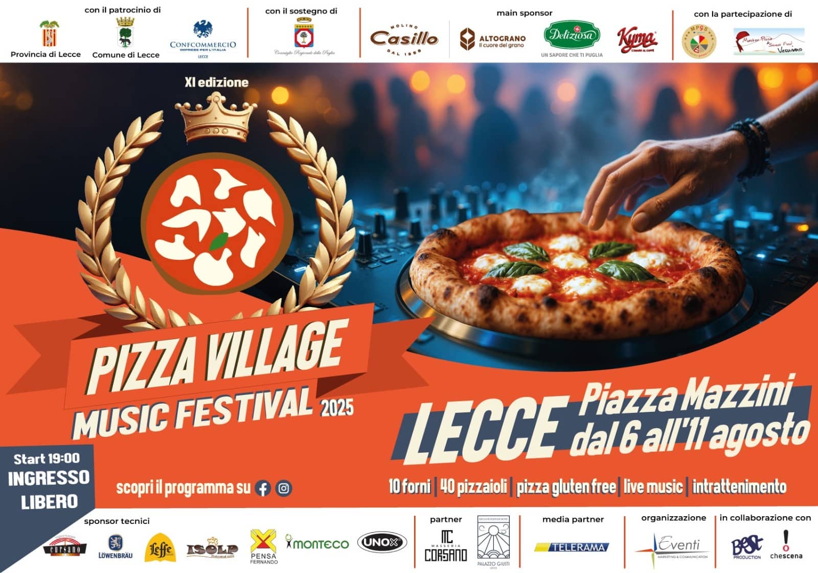 Pizza Village Music Festival 2025 a Lecce