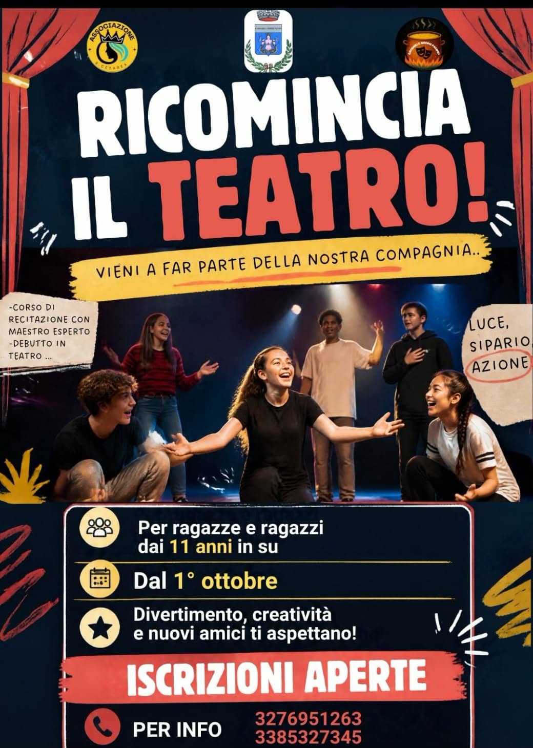 Teatro a Porto Cesareo: da ottobre si riparte, iscrizioni aperte!