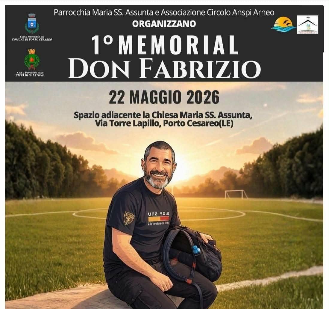 Memorial Don Fabrizio: la 1ª Edizione tra sport e musica a Torre Lapillo