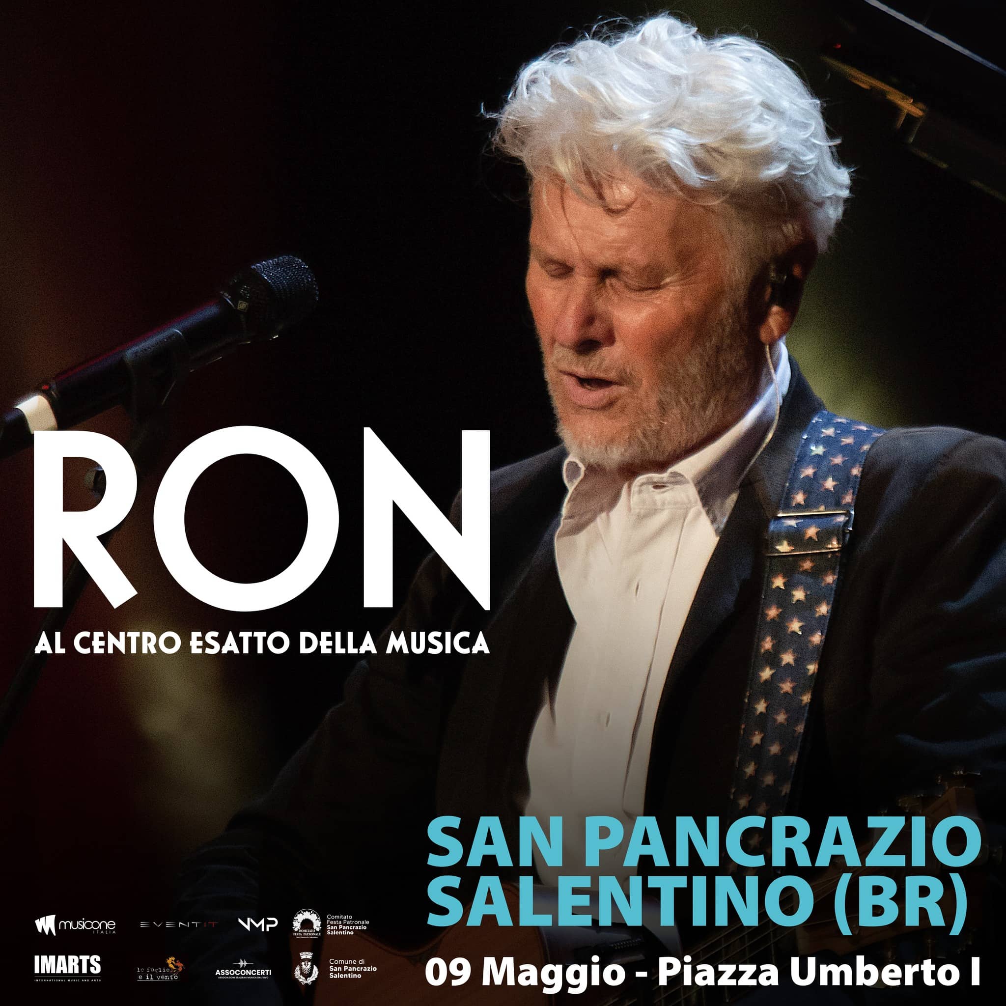 Ron a San Pancrazio Salentino il 9 maggio: dalla vittoria a Sanremo alle collaborazioni con Dalla