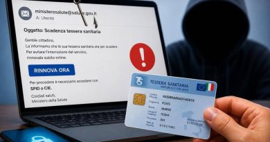 Tentativo di truffa online sulla tessera sanitaria